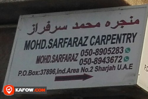 MOHD SARFARAZ CARPENTRY