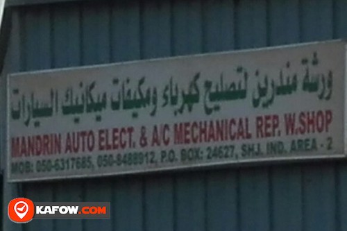 MANDRIN AUTO ELECT &A/C MECHANICAL REPAIR WORKSHOP