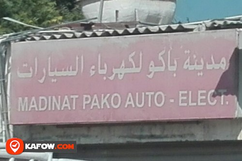 MADINAT PAKO AUTO ELECT