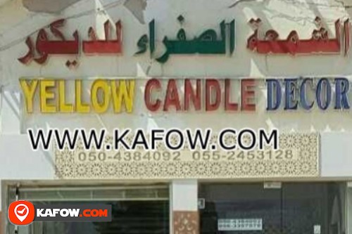 Yellow Candle Decor