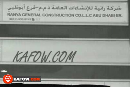 Ranya General Construction Co. LLC Abu Dhabi Br.
