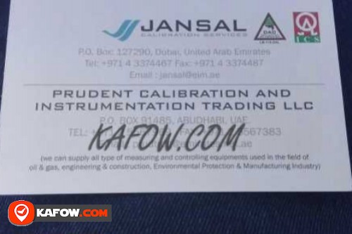 Jansal Calibration Services