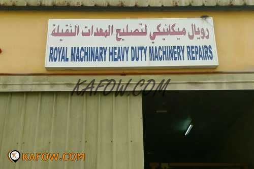 Royal Machinery Heavy Duty Machinery Repairs 