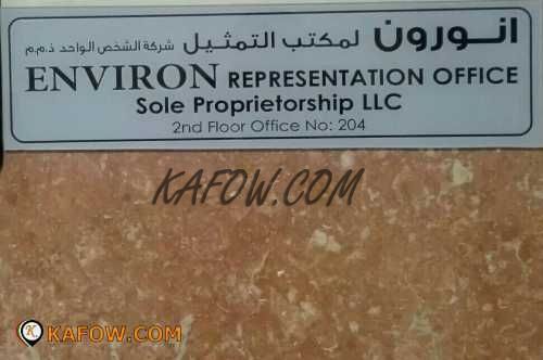 Environ Representation Office Sole Proprietorship LLC 