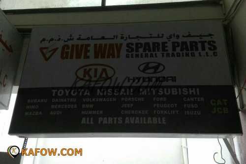 Give Way Spare Parts General trading LLC  