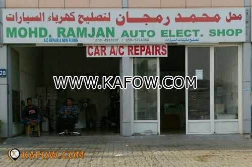 Mohd. Ramjan Auto Elect. Shop 