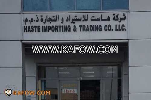 Haste Importing & Trading Co .LLC 