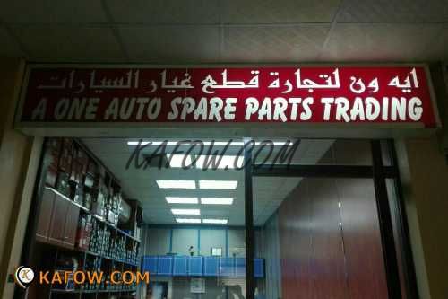 A One Auto Spare Parts trading  