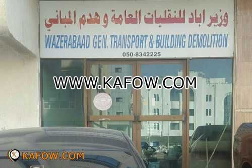 Wazerabaad Gen. Transport & Building Demolition  