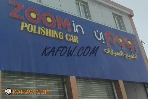 Zoom in polishing car 