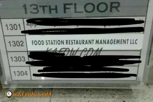 Food Station restaurant Management LLC 