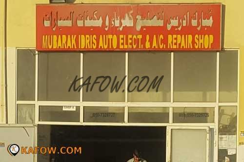 Mubarak Idris Auto Elect. & A/ C Repair Shop  