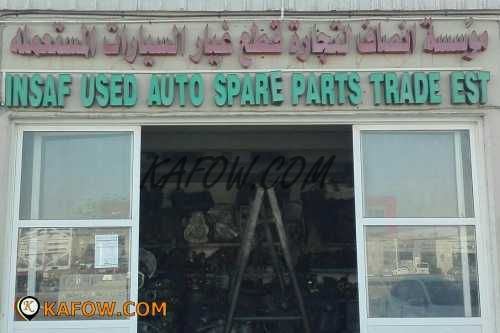 Insaf Used Auto Spare Parts Trade Est .