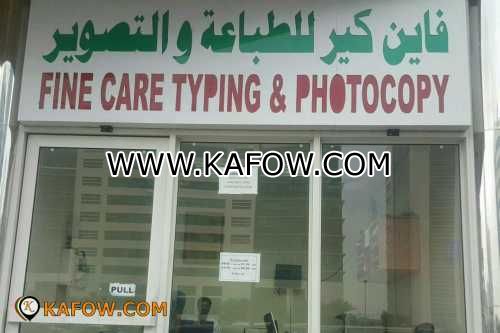 Fine Care Typing & Photocopy 