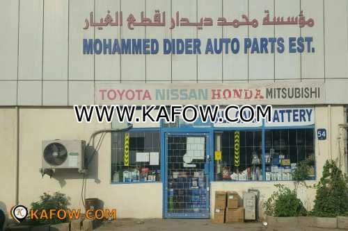 Mohammed Dider Auto Parts EST.  