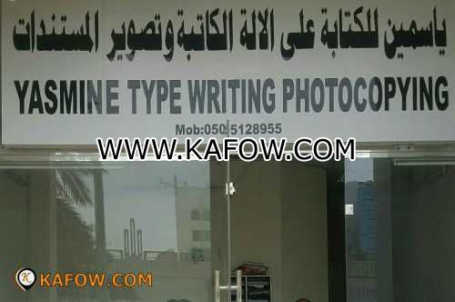 Yasmine Type Writing Photocopying 