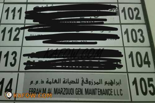 Ebrahim Al Marzouqi Gen. Maintenance LLC 