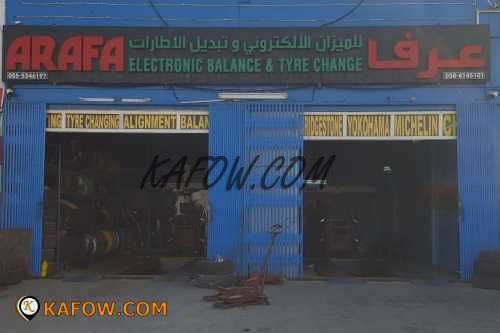 Arafa Electronic Balance & Tyre Change 